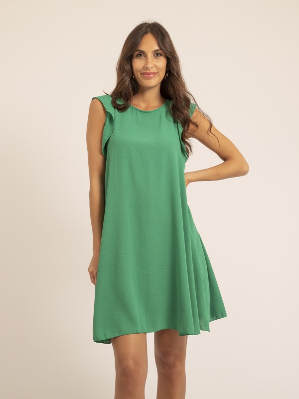 Robe courte INES - Vert