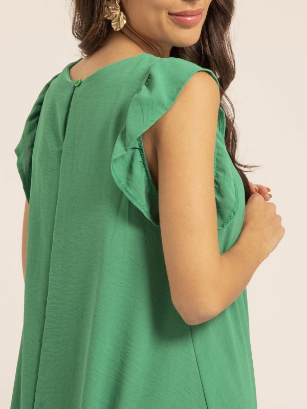 Robe courte INES - Vert