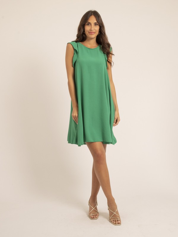 Robe courte INES - Vert