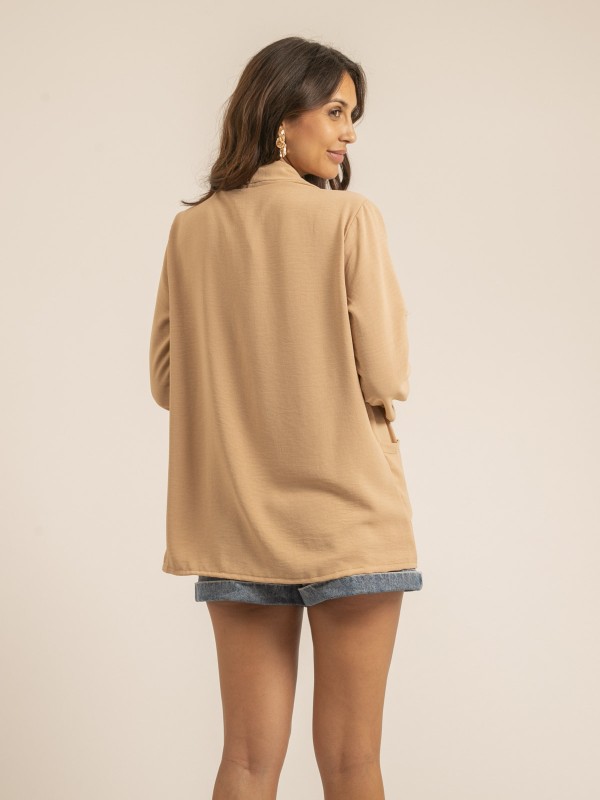 Veste col châle ULIPA - Beige