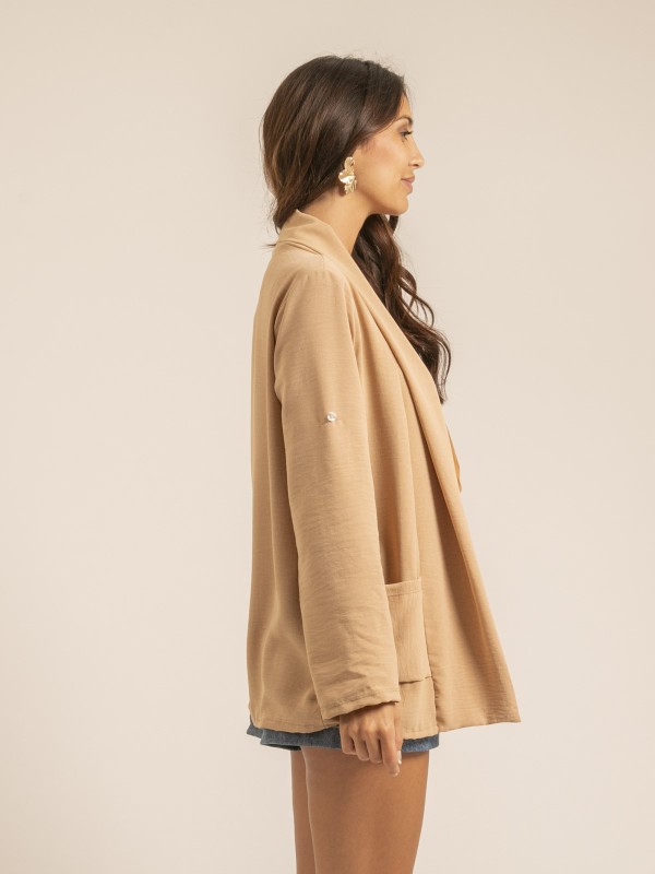 Veste col châle ULIPA - Beige