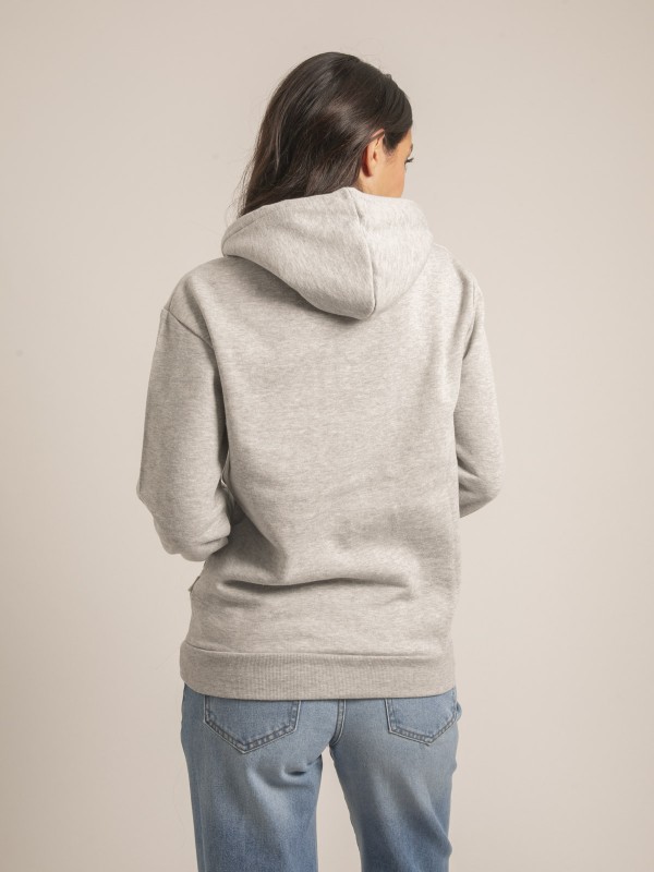 Sweatshirt capuche YZIA - Gris