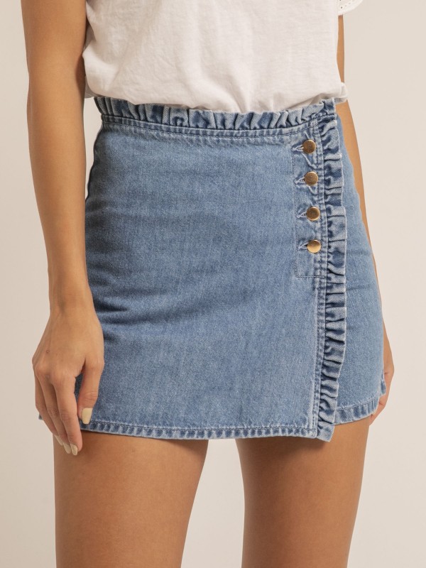 Jupe short en jean XADELIA...