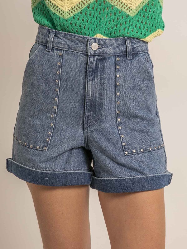 Short denim clous XIMOLI -...