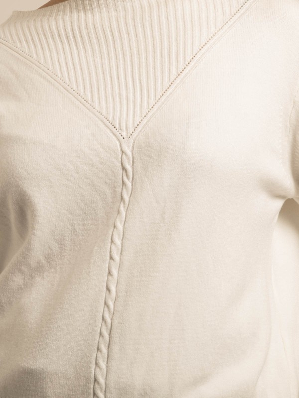 Pull maille KAORI - Blanc