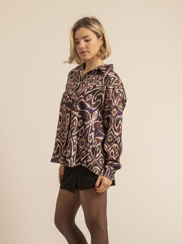 Chemise fluide motifs...