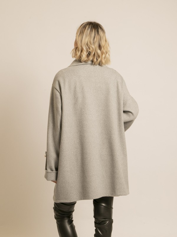 Caban oversize UBLIAZA - Gris