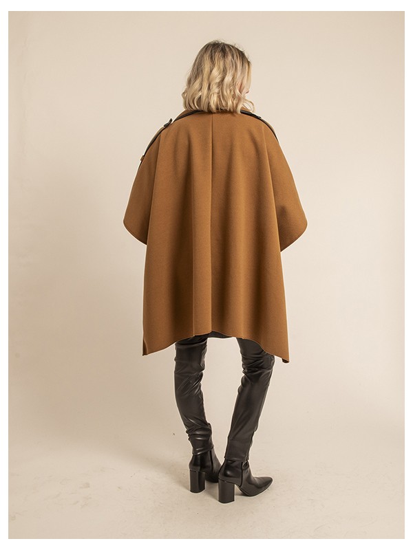 Manteau cape UBERTA - Camel