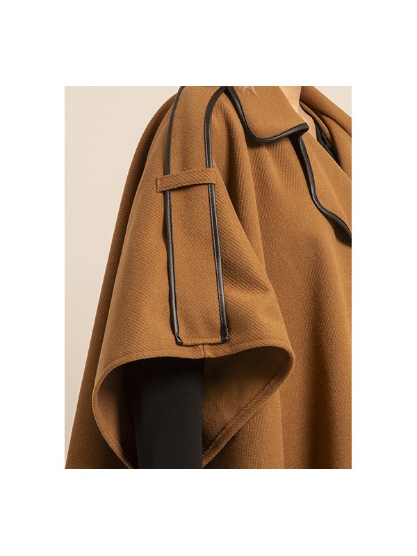 Manteau cape UBERTA - Camel