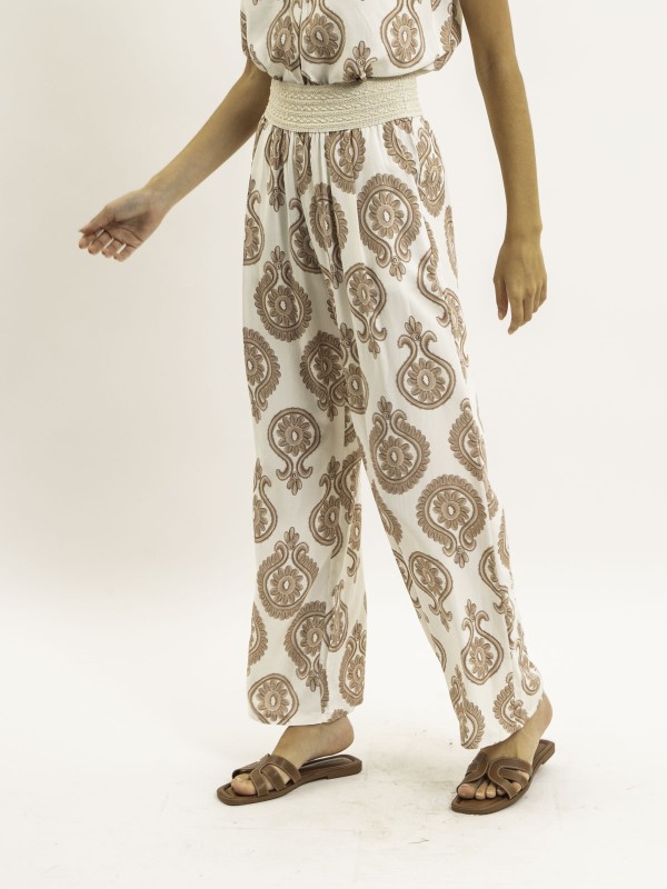 Pantalon fluide motifs...