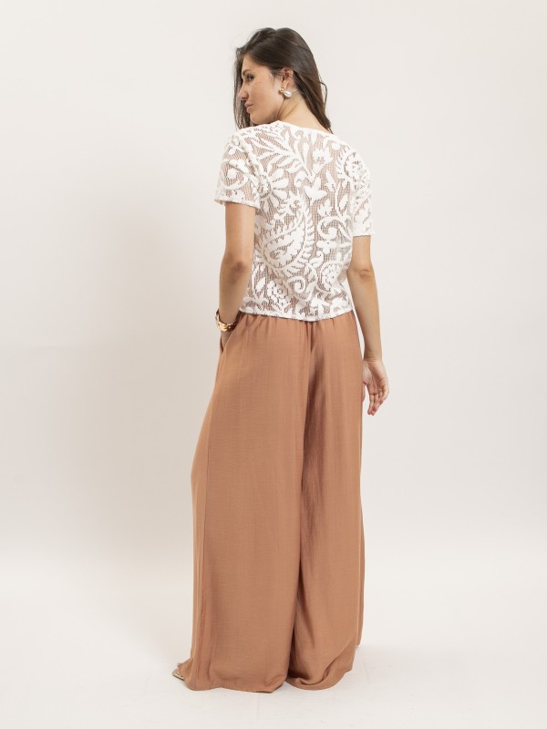 Pantalon fluide EPENE - Corail