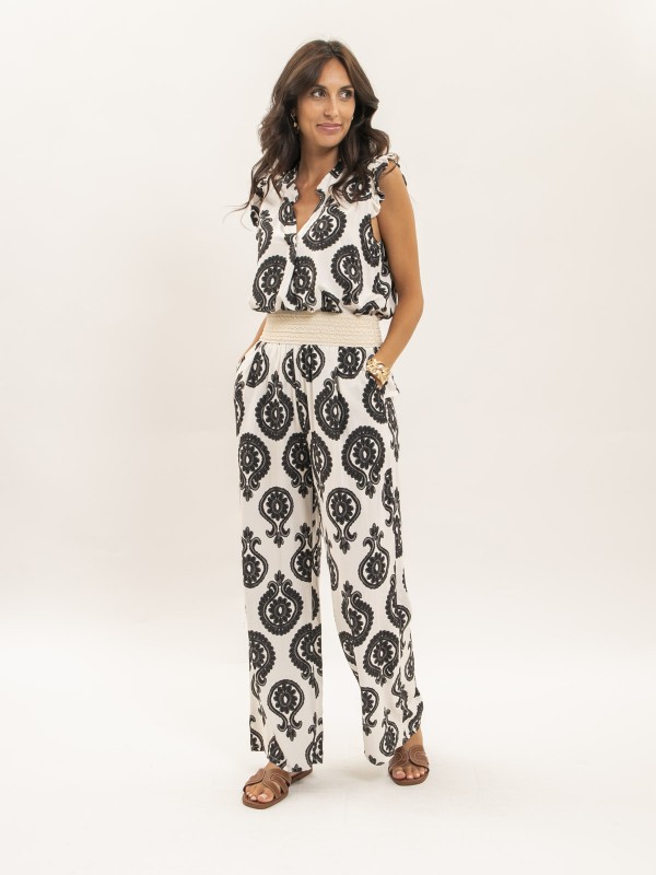 Top sans manches motifs...