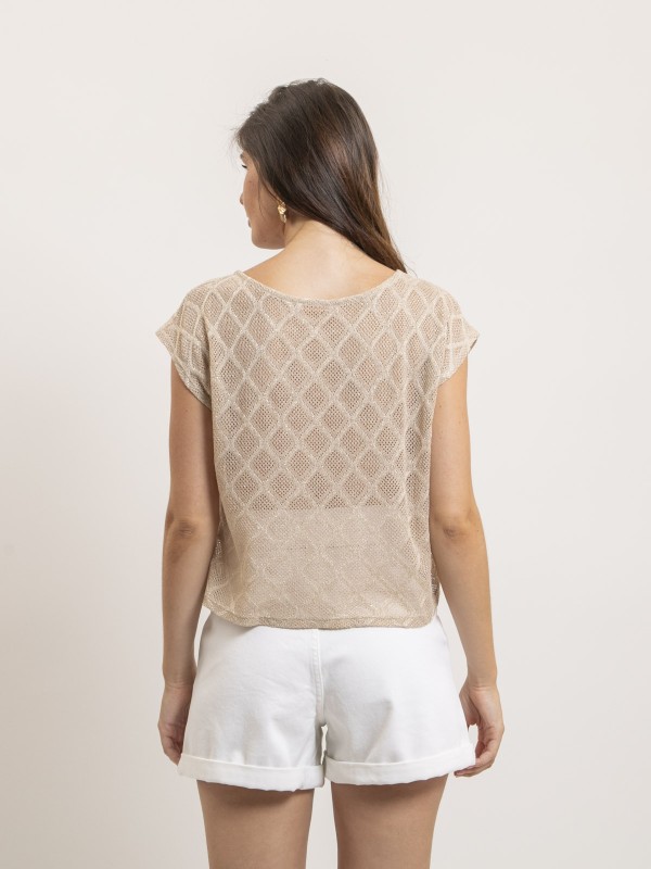Top sans manches maille...