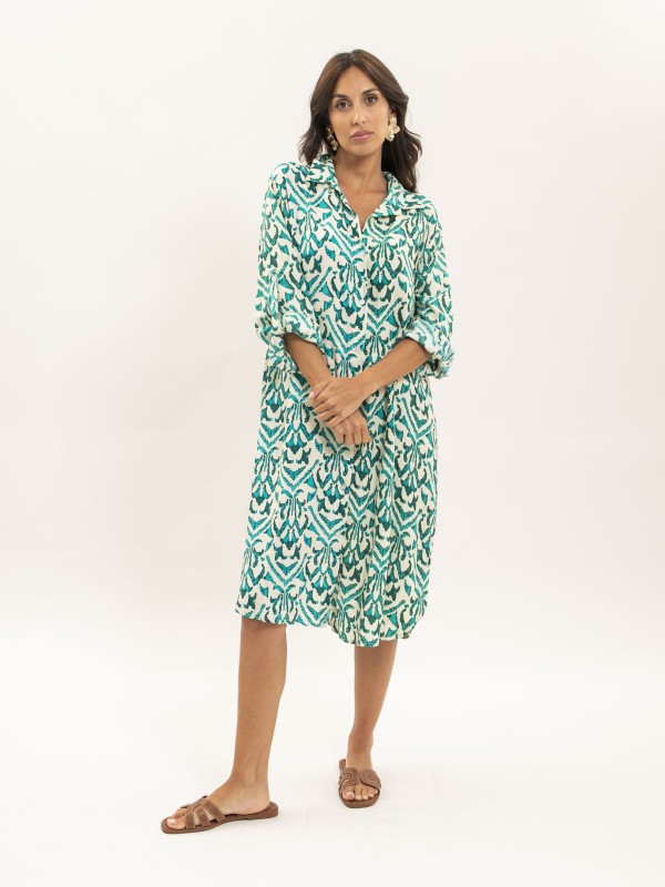 Robe chemise motifs IRVINIE...