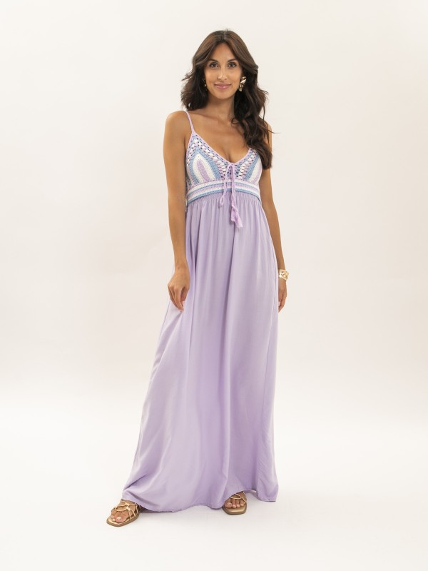 Robe longue crochet IVELLE...