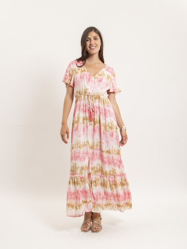 Robe longue tie and dye...
