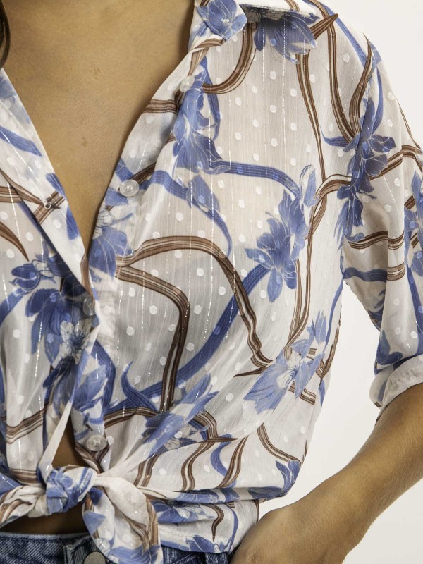 Chemise nouée motifs OBERDA...