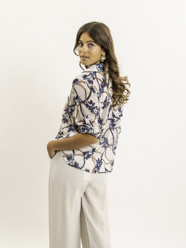 Chemise nouée motifs OBERDA...