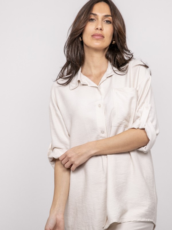 Chemise fluide oversize...