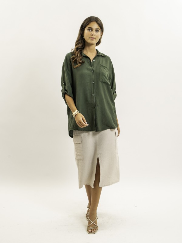 Chemise fluide oversize...