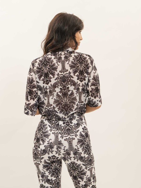 Chemise motifs nouée OXALIE...