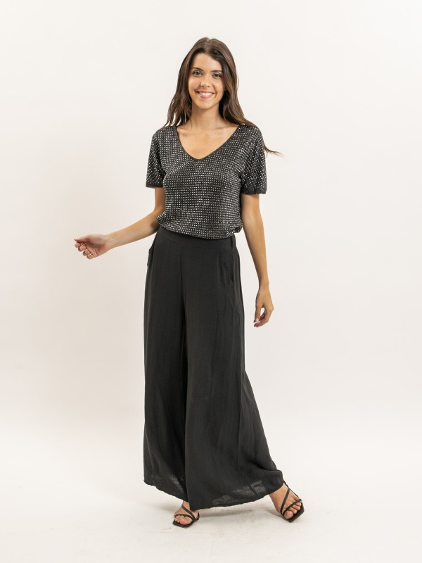 Top manches courtes lurex...