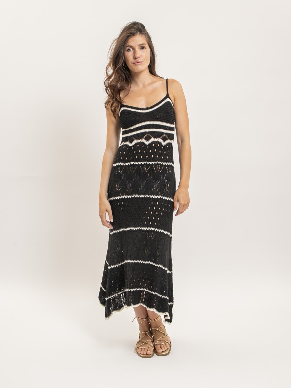 Robe longue crochet IBESTA...