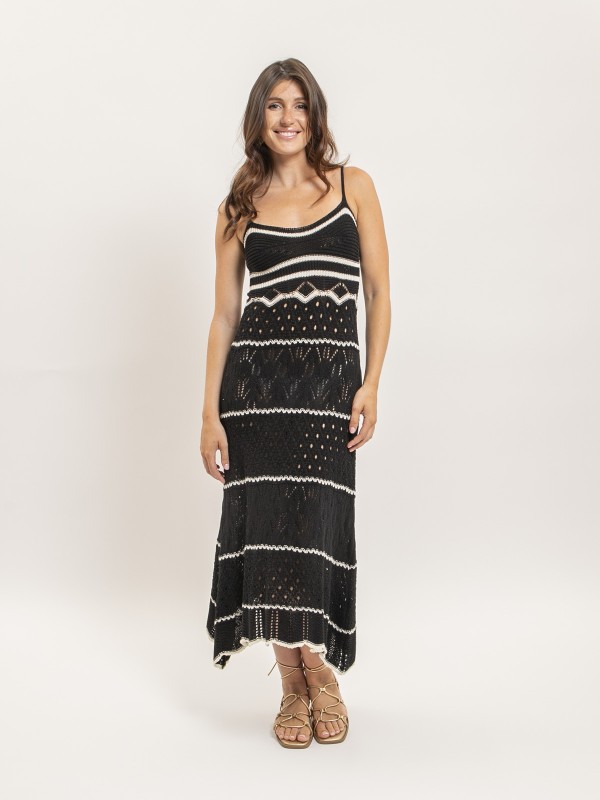Robe longue crochet IBESTA...