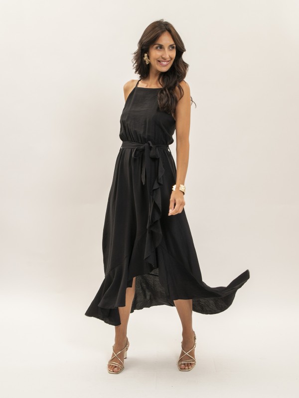 Robe longue fluide avec...