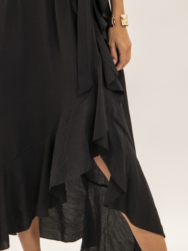 Robe longue fluide avec...