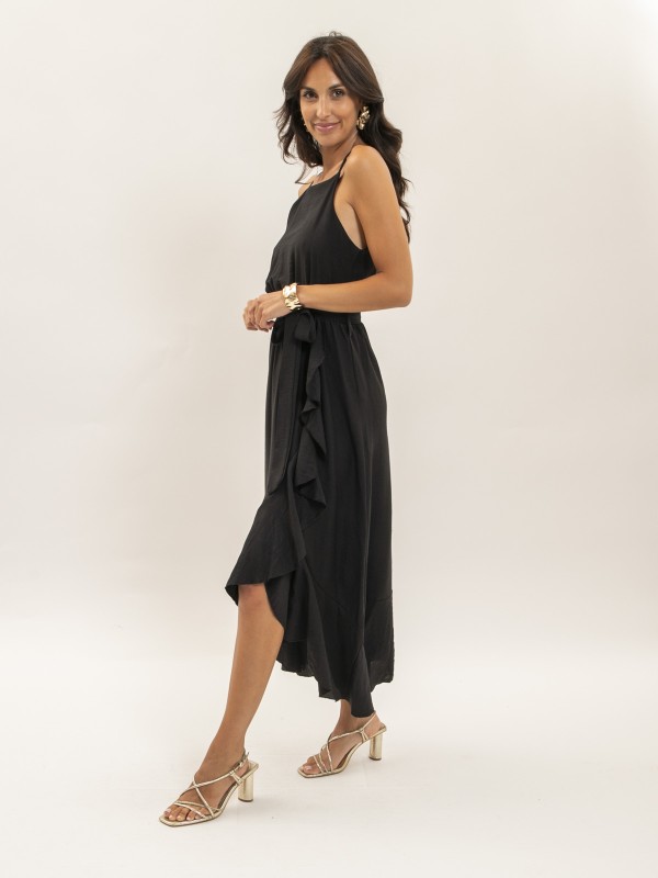 Robe longue fluide avec...