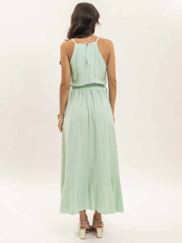 Robe longue fluide avec...
