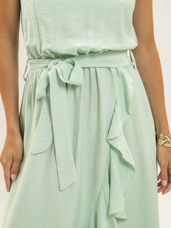 Robe longue fluide avec...