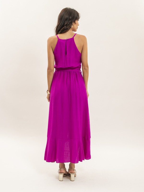 Robe longue fluide avec...