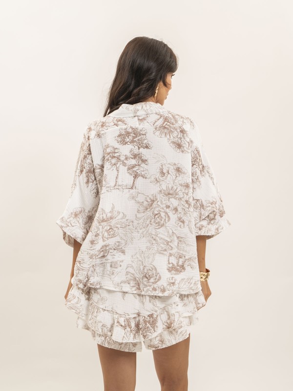 Chemise gaze de coton...