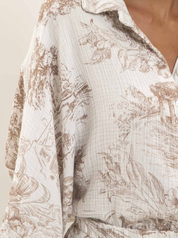 Chemise gaze de coton...