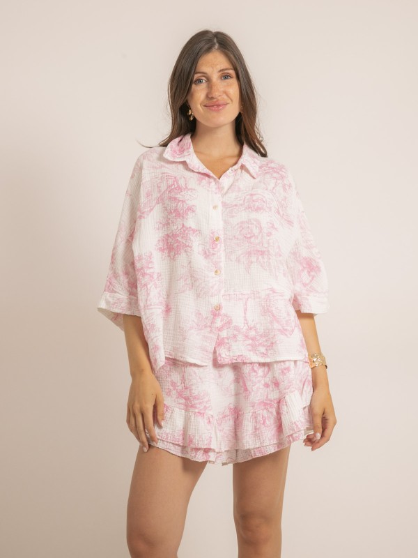 Chemise gaze de coton...