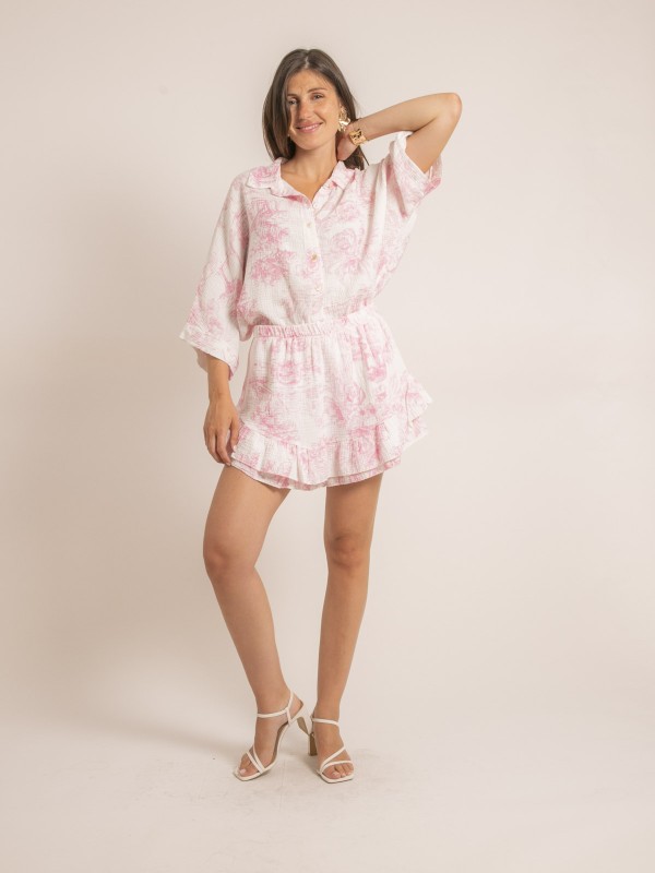 Chemise gaze de coton...