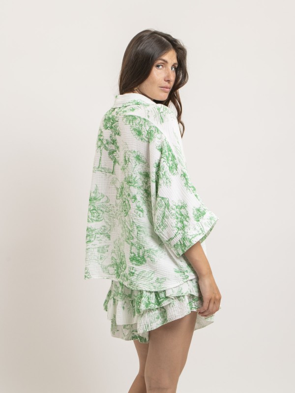 Chemise gaze de coton...