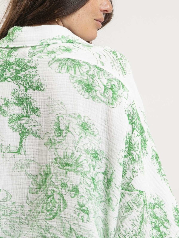 Chemise gaze de coton...