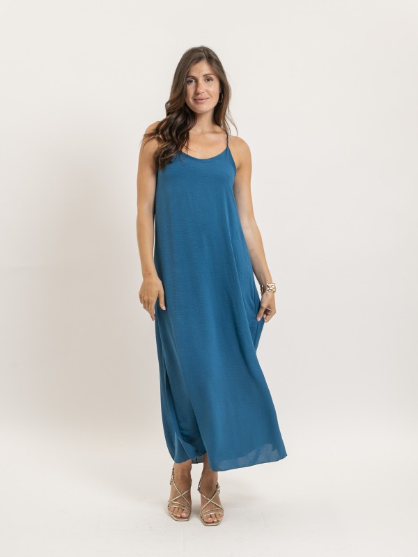 Robe longue à bretelles...