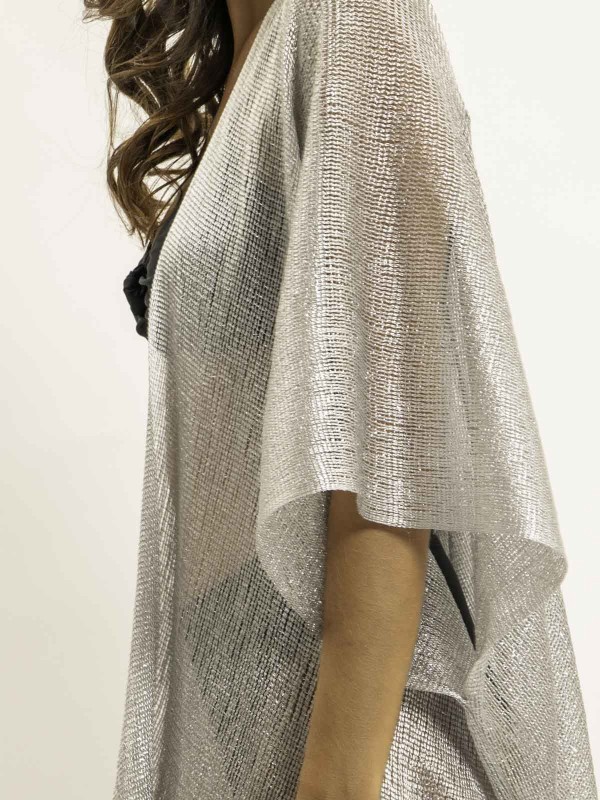 Kaftan lurex KARONA - Argent