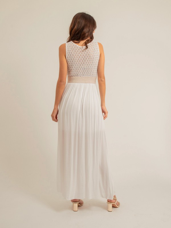 Robe longue en dentelle...