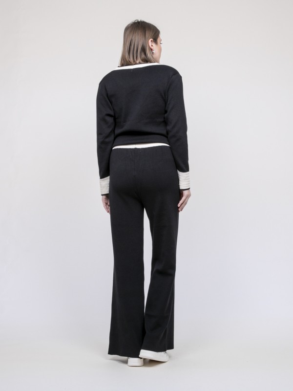 Ensemble pantalon maille...
