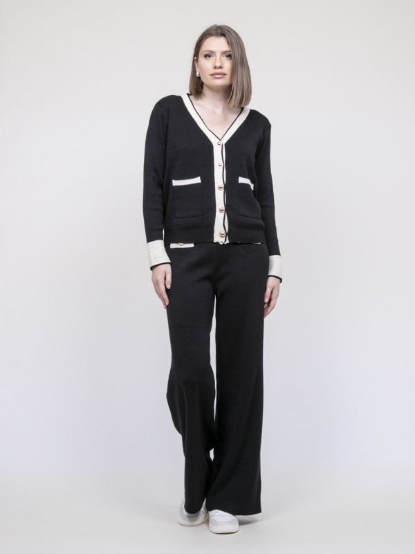 Ensemble pantalon maille...