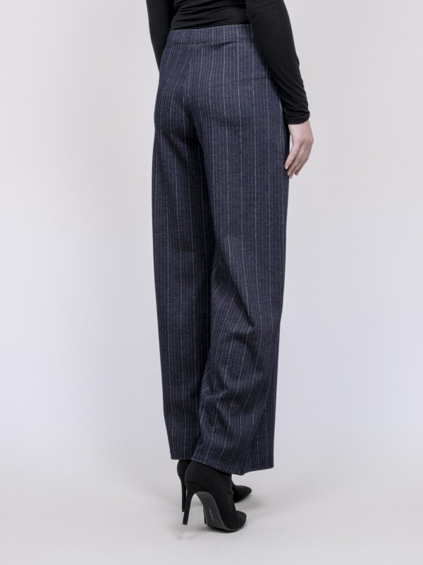 Pantalon large chevron...