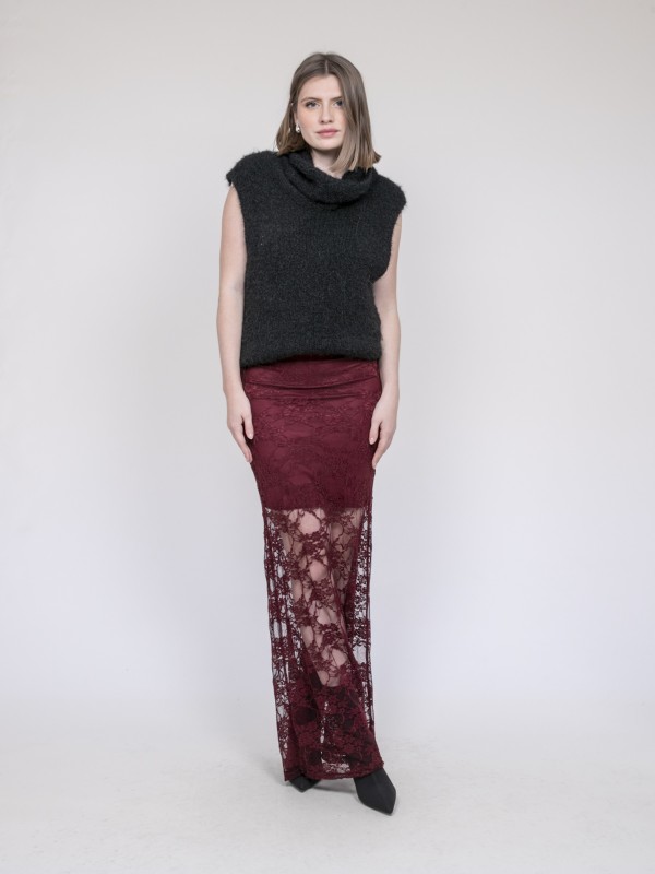 Pull sans manche KEANA - Noir