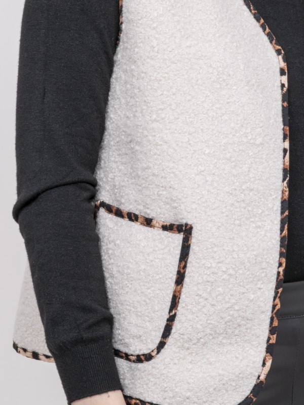 Gilet sans manche UGINA - Ecru