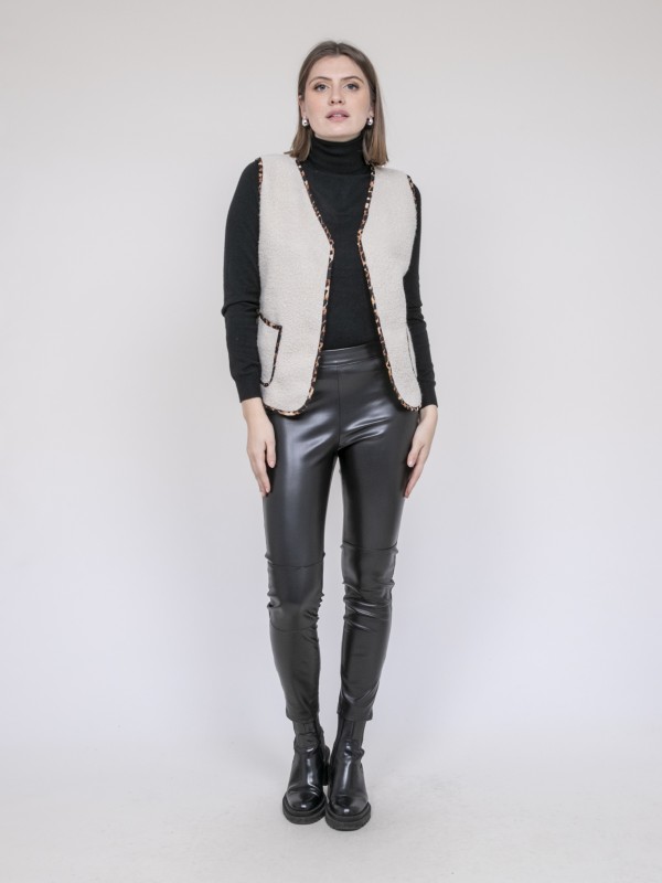 Gilet sans manche UGINA - Ecru
