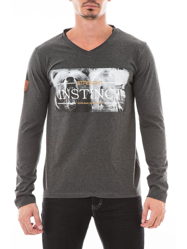 T-SHIRT JASPAR - Gris